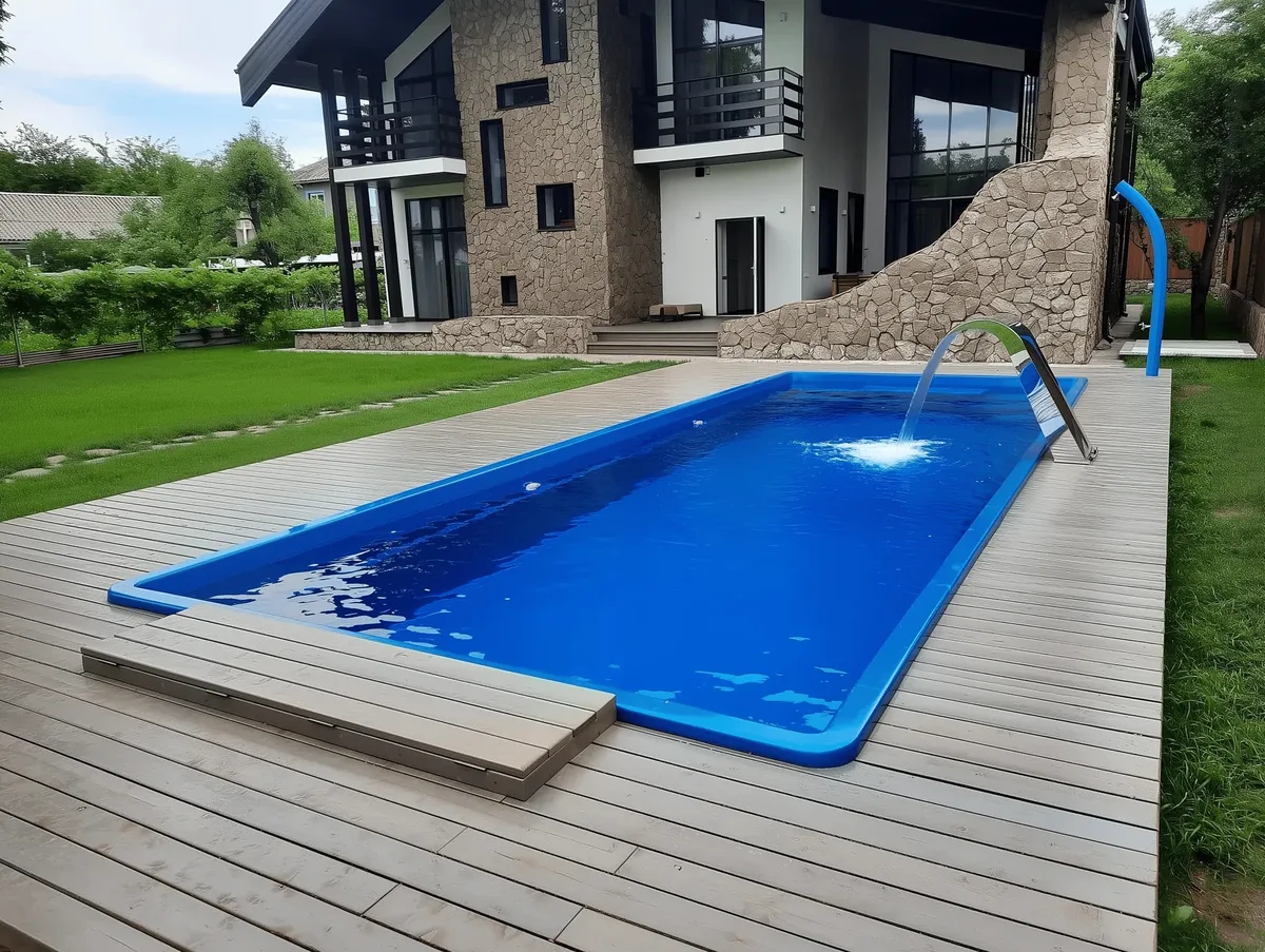 Композитный бассейн Laguna 9 — вид сверху в Выксе