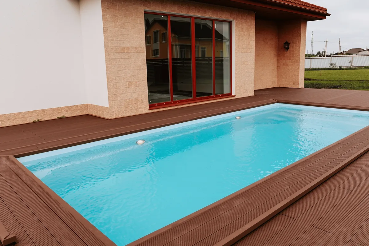 Композитный бассейн Laguna 8 — вид сверху в Выксе